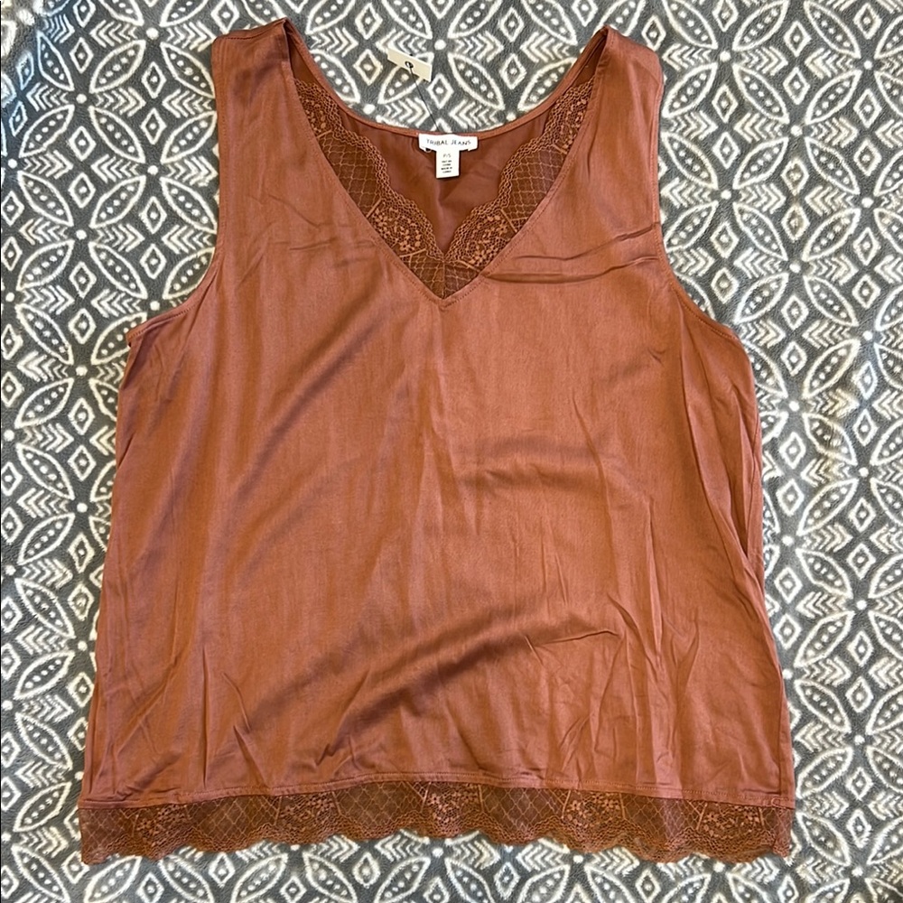 NWT Tribal Jeans Lace Tank